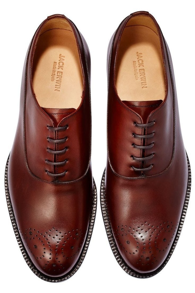 Wholecut Medallion Oxford Shoes